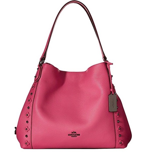 Coach Handbags - NWT Coach Edie Shoulder Bag Floral Rivets
